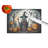 Witch Spooky Halloween Glass Cutting Board Large
