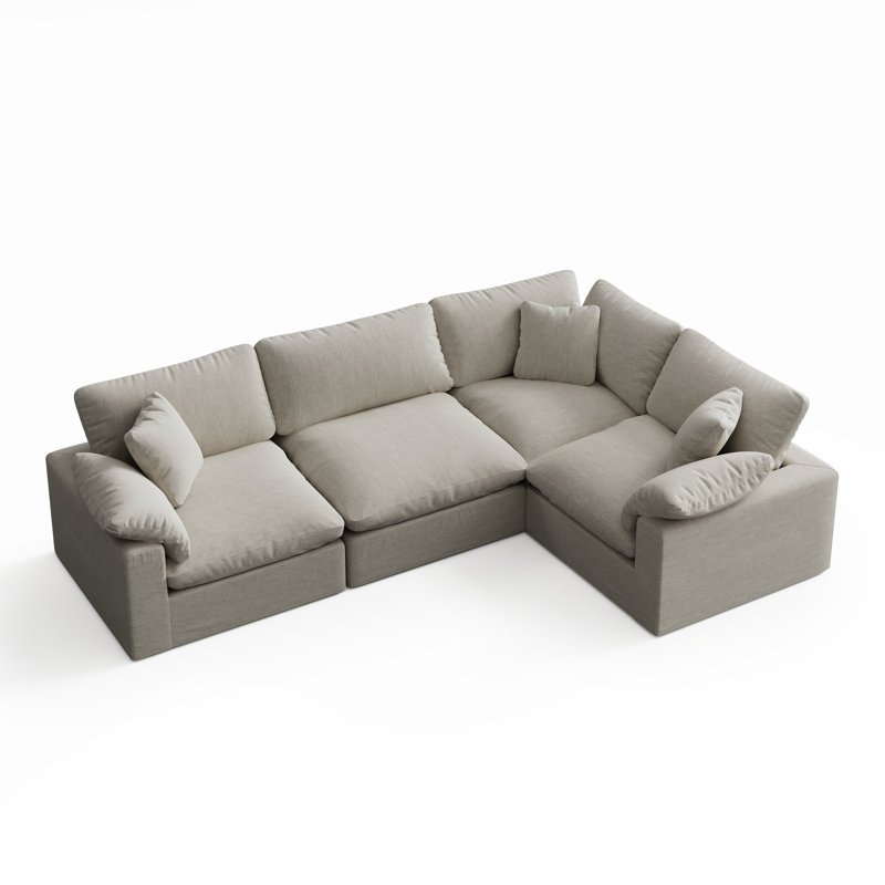 Canapé modulaire rembourré, Beige