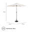 270cm Market Parasol-112296395