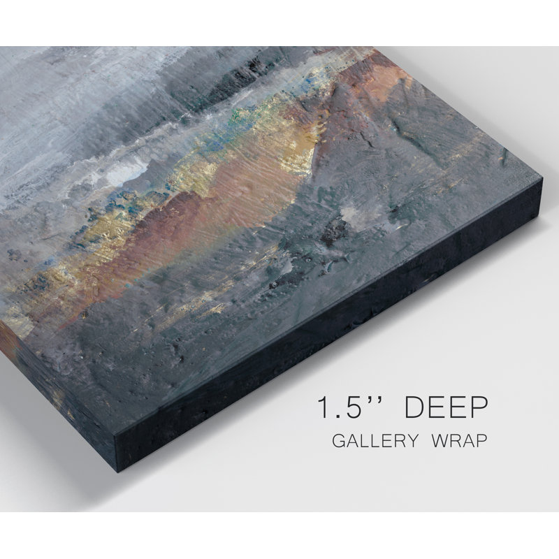 «Mountains in the Mist I», reproduction sur toile tendue, H 16 po x l 16 po x P 1 po