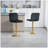 Daelin Swivel Upholstered Adjustable Height Counter Stool-546340336