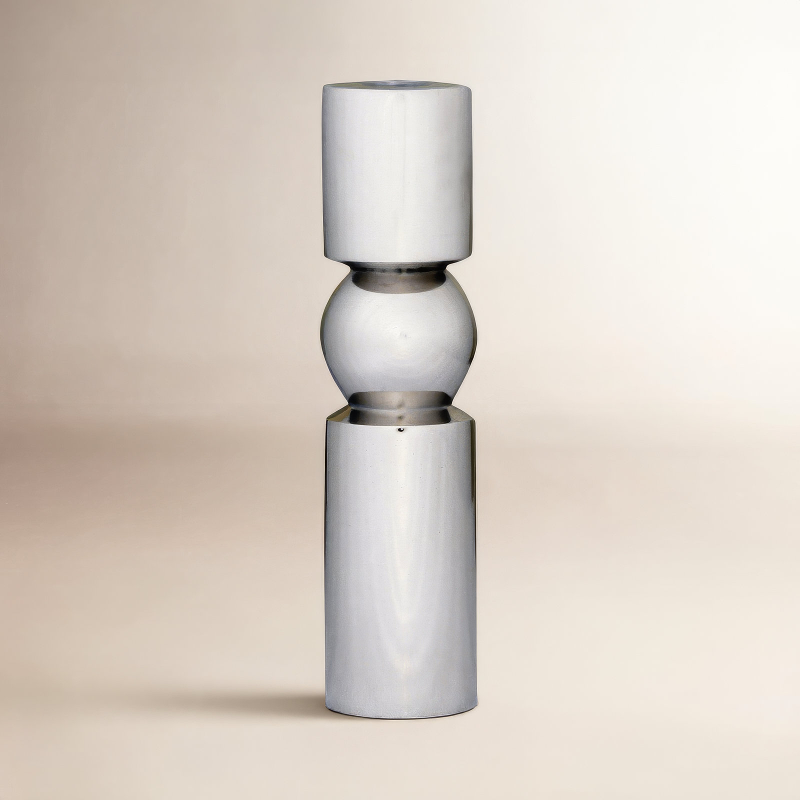 Paulding Aluminum Pillar Candle Holder, 8" H x 2" W x 2" D