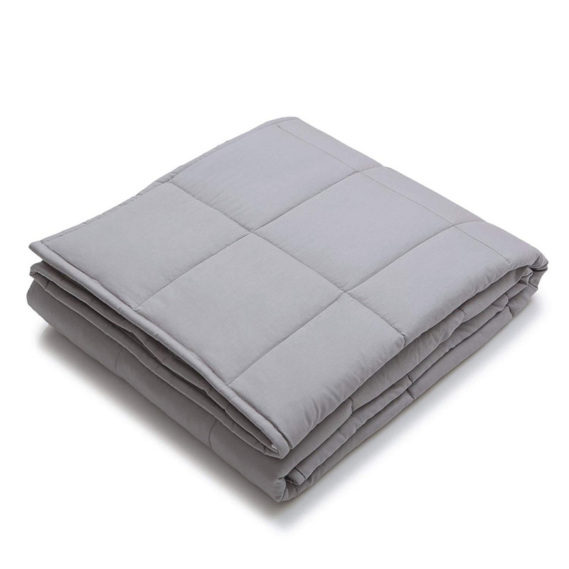 Couverture lestée avec perles de verre Kathy Ireland Home, 48" x 72", Argent, 15 lb