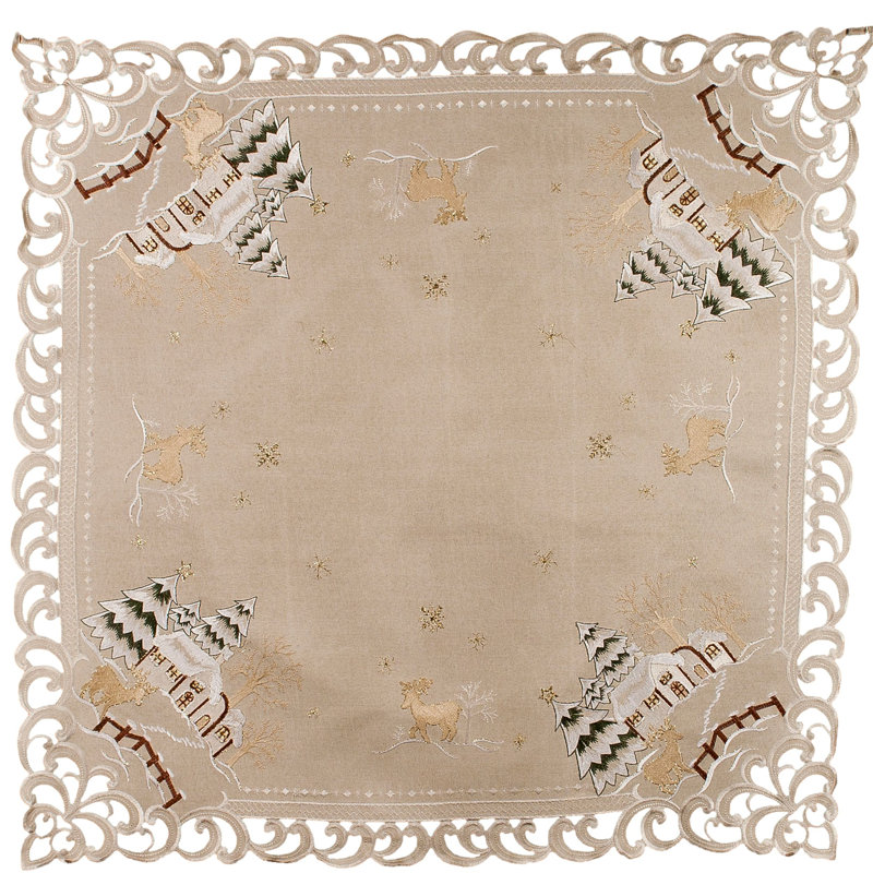 Décoration de table Ikeda Beige Winter Snow (33 po)