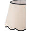 Empire Cotton Blend Lamp Shade ( Uno ) in Black and Cream-328985334