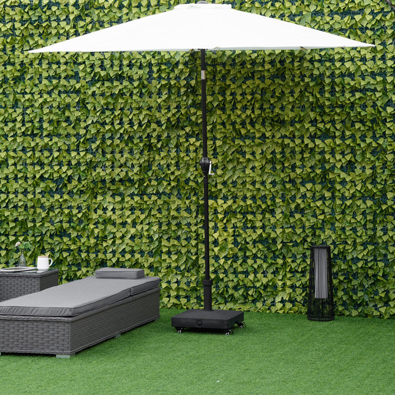 2.5kg Plastic Free Standing Umbrella Base with Wheels