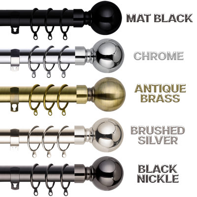 Adjustable 4.5cm Double Curtain Pole