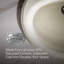 Lavabo de salle de bain ovale encastrable avec trop-plein Farmington-1461368365