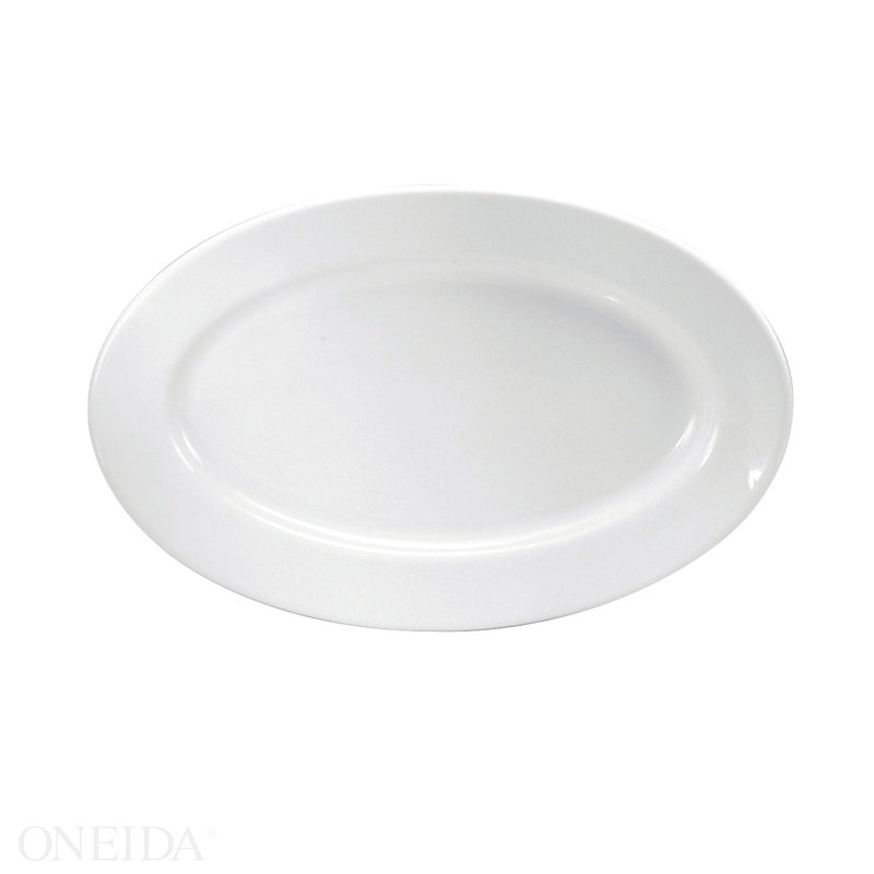 Cream White Ware (Rolled Edge) Platters, 7 1/8", by Buffalo