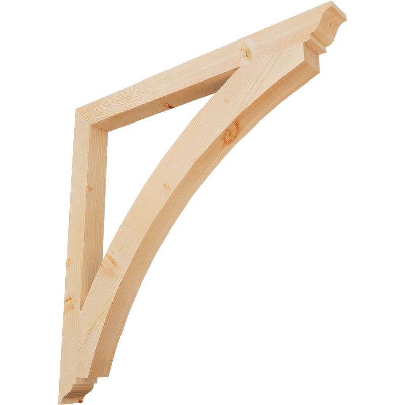 Thorton Traditional Bracket, Douglas Fir (Smooth), 48"H x 3.5"W x 48"D