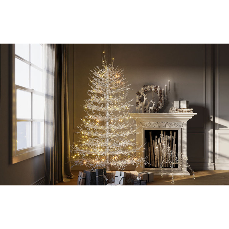 Sapin de Noël artificiel illuminé 6 pi avec lumières DEL