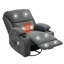 Modern Heated Massage Chair Swivel Rocker Recliner with Cup Holders-590500218