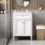 24" Bathroom Vanity with 2 Doors and Tip-Out Drawer with Soft-Closing Organizers-1587815210