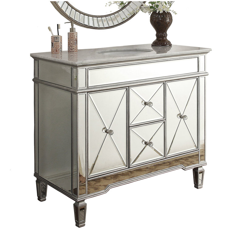 Ensemble de meuble-lavabo simple 40 po avec miroir Arango Ravelli