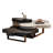 Cloud-Shaped Irregular Nesting Coffee Table Set, Japandi Organic Modern Flexible Multi-Layout Living Room Center Table-1904132530