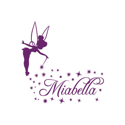 Tinkerbell Abstract Non-Wall Damaging Wall Decal