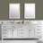 Binion 84'' Double Bathroom Vanity with Quartz Top-2131785626