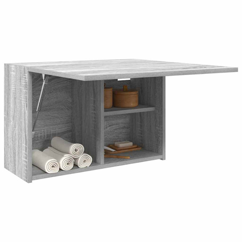 Sneza Wall Bathroom Cabinet, Grey Sonoma