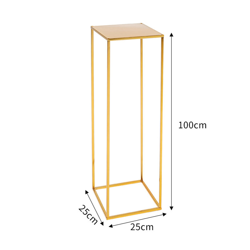 Baumgarten Iron Flower Stand, 100H x 25W x 25D cm