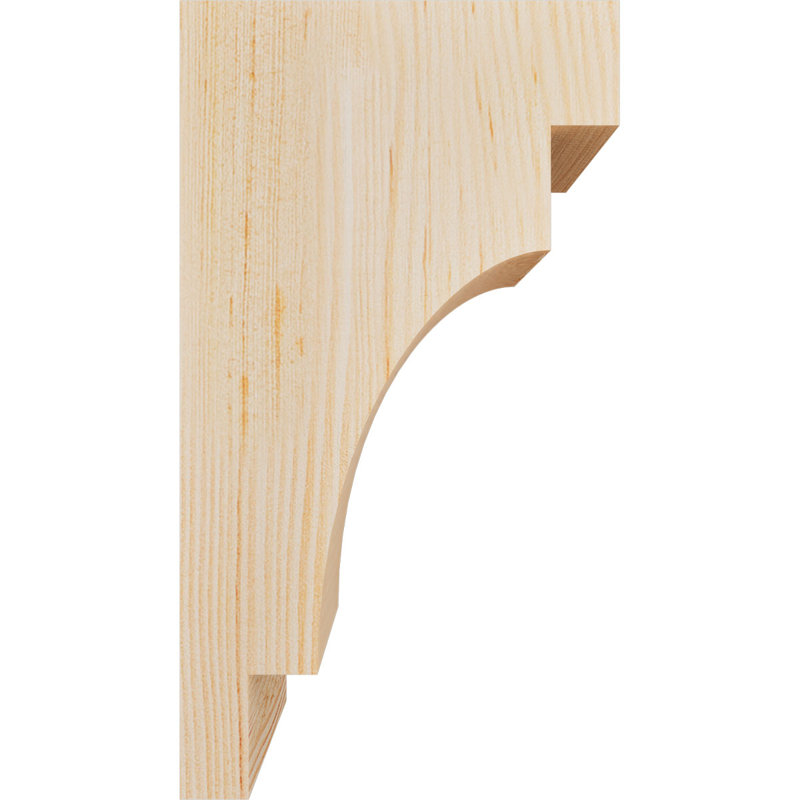 Corbeau méditerranéen, H 10 po x l 3,5 po x P 6 po, Sapin de Douglas, Lisse