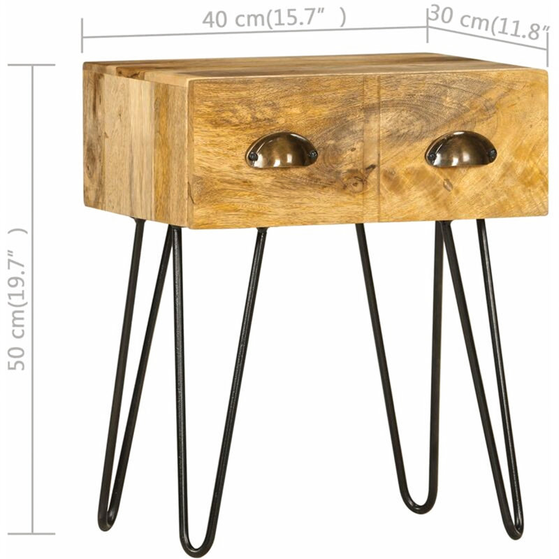 Duncarbit 40cm W Bedside Table