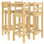 Srihaan 112cm Solid Wood Bar Set-1638177429