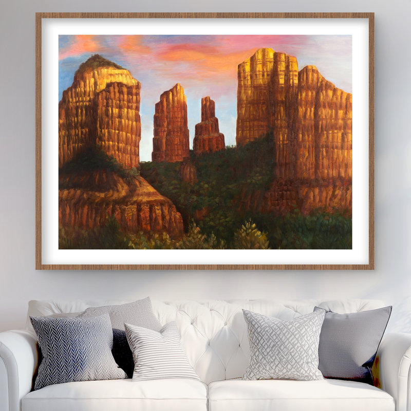 Impression sur toile cathédrale cathédrale de l'Arizona, Brun, H 36 po x l 48 po
