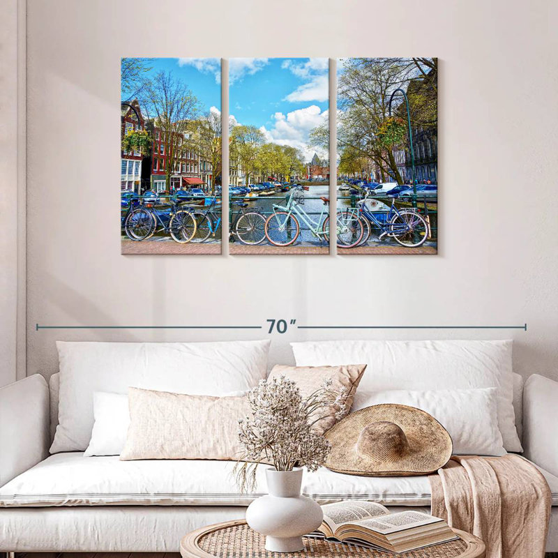Lilie Amsterdam Bridge Bicycles, 28" H x 45" W