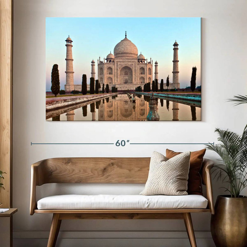 Ravi Taj Mahal au coucher du soleil, H 34 po x l 51 po