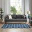 Tapis à motif de treillis transitionnel à ceinture Chainara par Modway-26713069