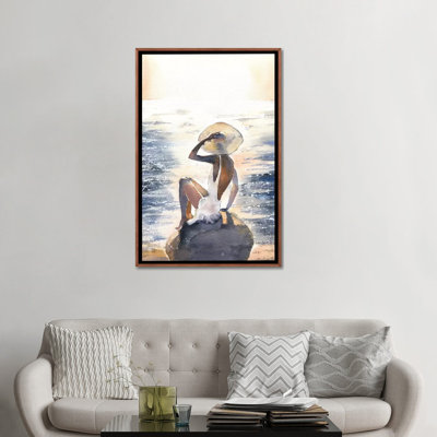 Femme sur un rocher par Marina Ignatova - reproduction d'art