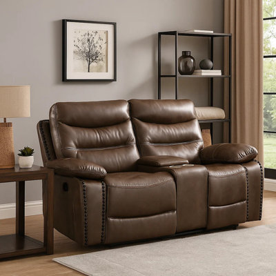 Aashi 78" Pillow Top Arm Reclining Loveseat