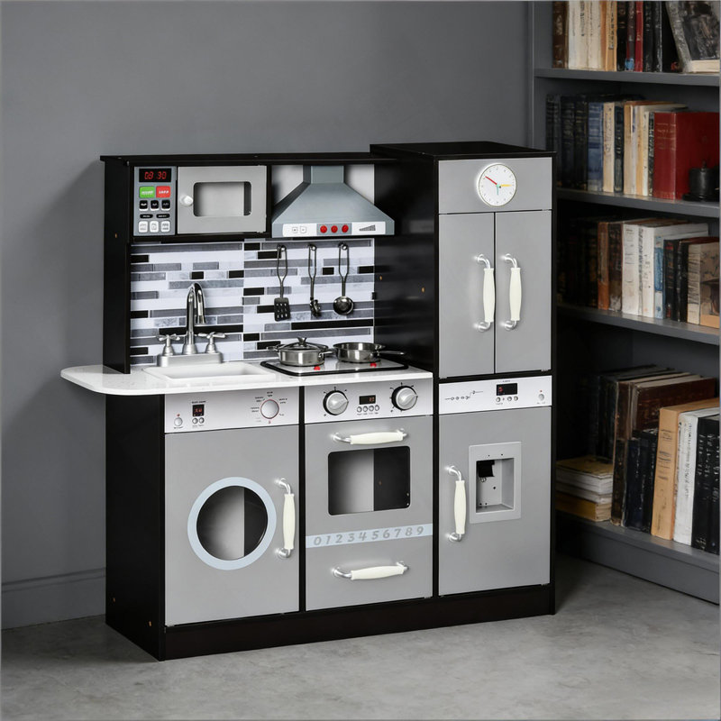 Kitchen Playset,Wooden Play Kitchen