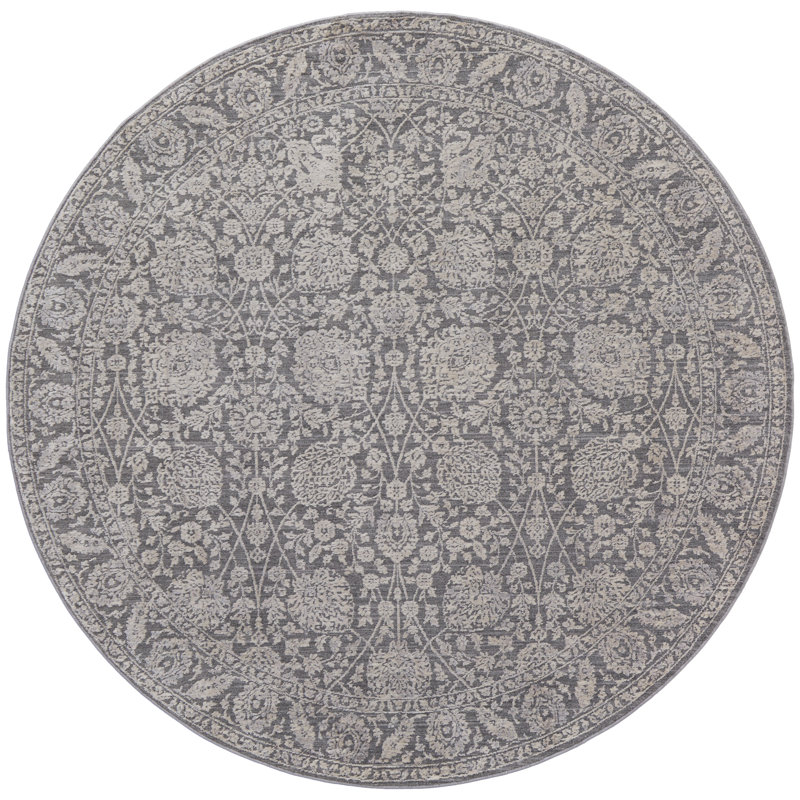 Fante Performance Oriental Indoor Rug, Round 5'6"