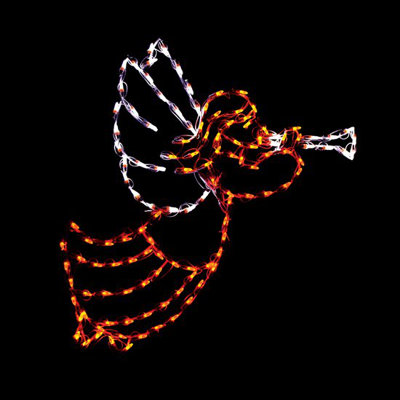 Ange trompette lumineux
