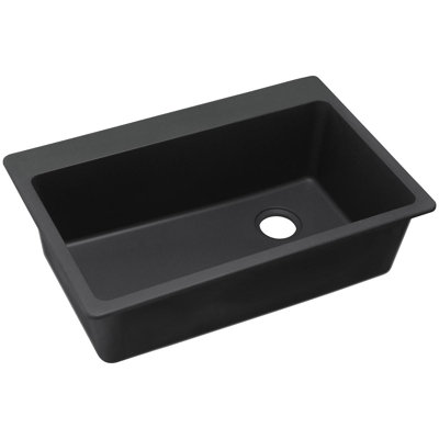 Quartz Classic 33" x 22" x 9-1/2" Drop-In Kitchen Sink