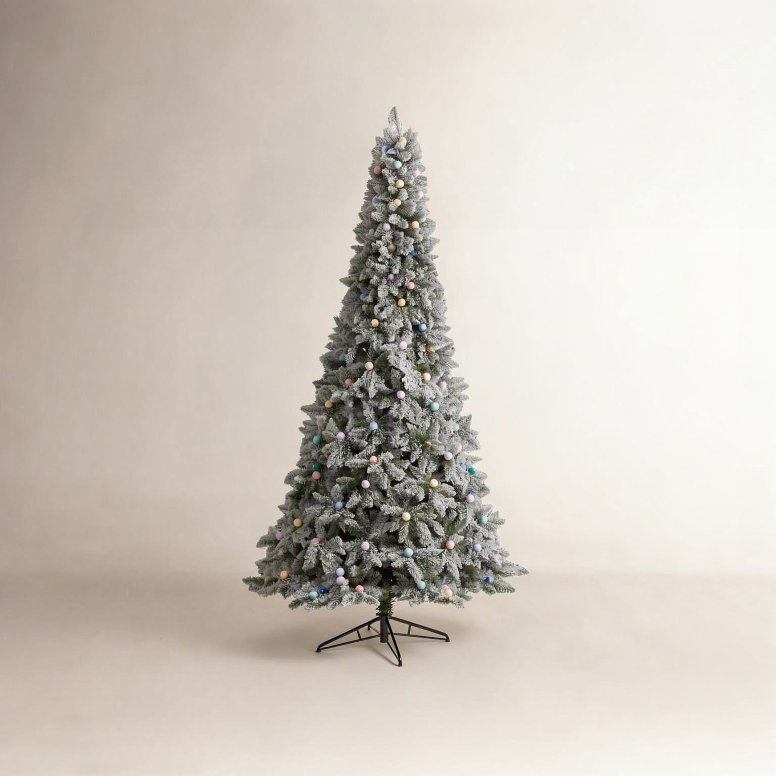 Artificial Christmas Tree with Color & Clear Lights, 9.5' H