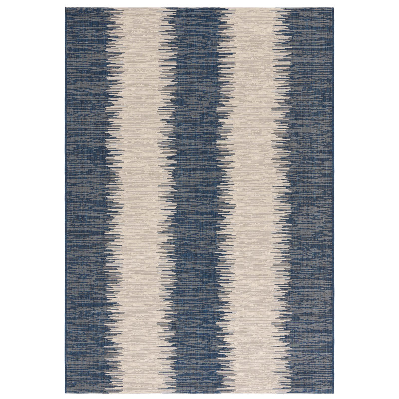 Tapis d'intérieur / extérieur à motif abstrait Boca Performance, Rectangle 6 pi 7 po x 9 pi 6 po