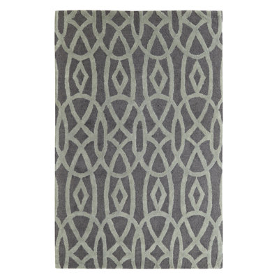 Tapis noir/gris zone Rentz