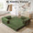 Boneless Compression Sofa - 78''Convertible Floor Sofa Bed - With Pillow Back Support Armrest - Comfy Foldable Sofa Bed Compressed Sofa In Box - Corduroy Fabric - For Living Room Bedroom-1715834487