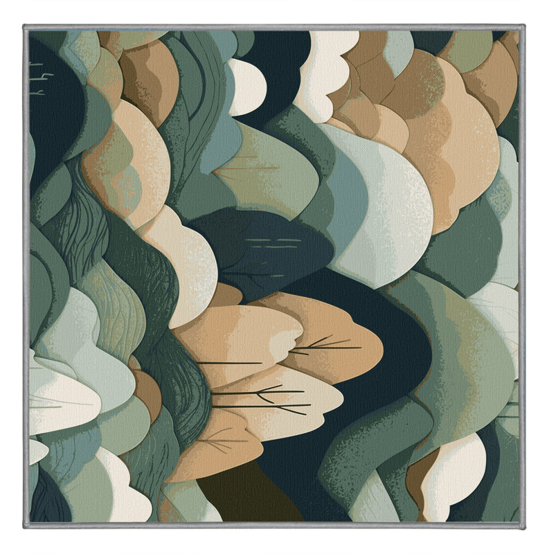 Lunar Embers Rug, Square 3'