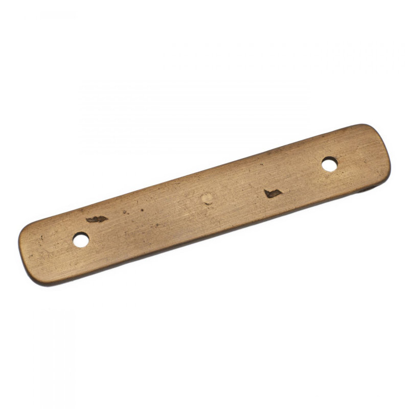3" Centre to Centre Distressed Rectangular Pull Backplate BP Series, Antique English
