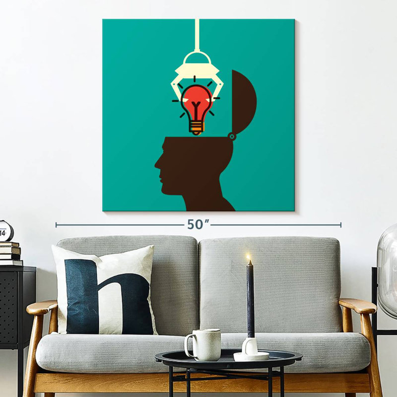 Keiri Tapping An Idea, 33" H x 33" W