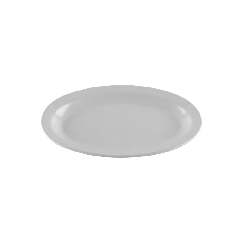 G.E.T. Melamine Platter, 1" H x 10" L x 6.75" W, White