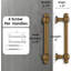 Paquet de 10 poignées d'armoire, poignées de tiroir en alliage de zinc massif, quincaillerie de cuisine et de commode moderne avec filetage profond-114880735-114880726