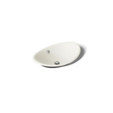 Iron Plains Metal Oval Vessel Bathroom Sink with Overflow