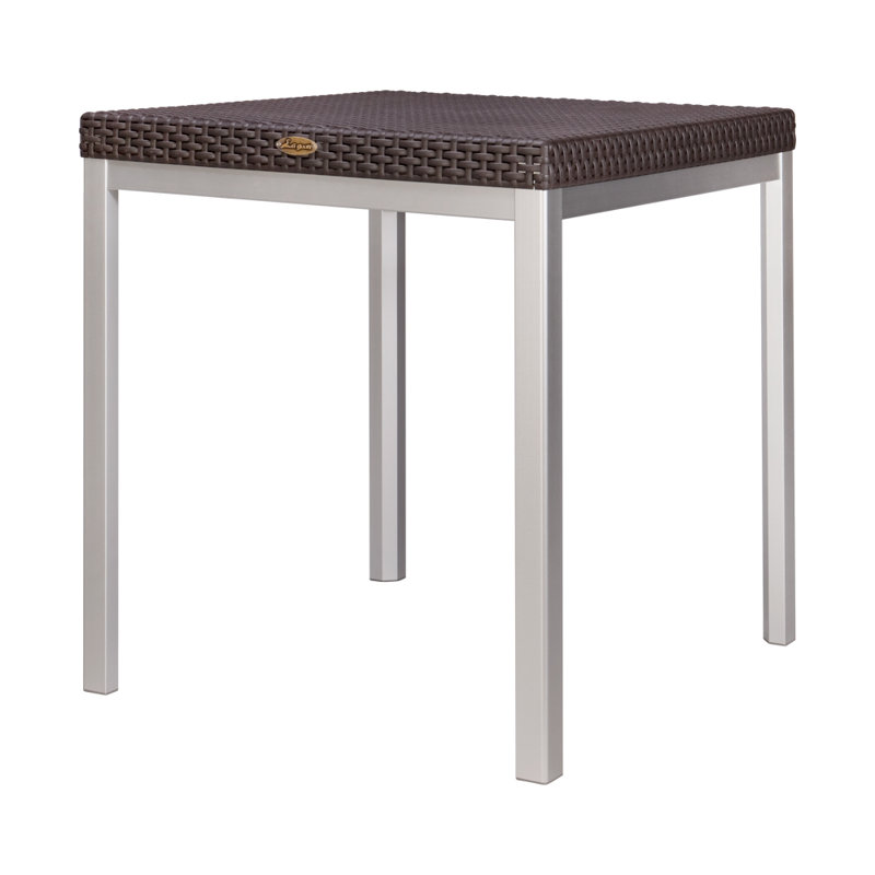 Table de salle à manger d'extérieur en résine Raia, Brun