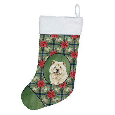 Chaussette de Noël crème Chow Chow