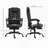 7-Point Vibrating Massage Office Chair High Back Executive Recliner Lumbar Support Footrest Reclining Back Adjustable Height