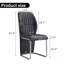 Un ensemble de 4 chaises, un ensemble de chaises noires, des sièges à dossier haut en polyuréthane et des pieds robustes-1505781031